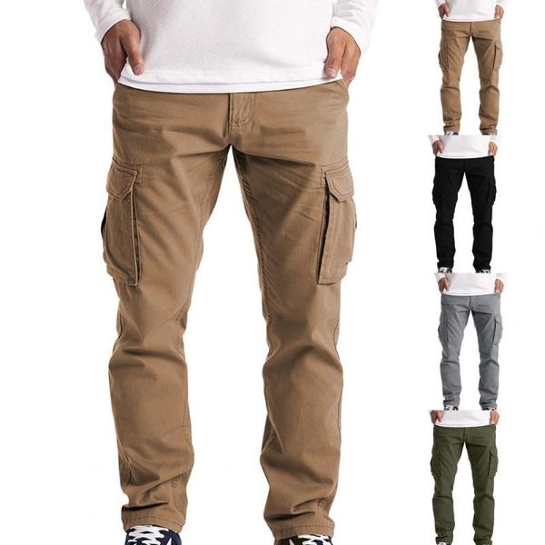 men's pants overalls solid color multi-pocket mid-waist straight-leg sports, Black
men's pants overalls solid color multi-pocket mid-waist straight-leg sports, Black