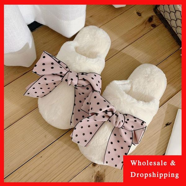 cute bow furry slippers for women faux fur at home white winter house woman soft fluffy slides girls, Black
cute bow furry slippers for women faux fur at home white winter house woman soft fluffy slides girls, Black