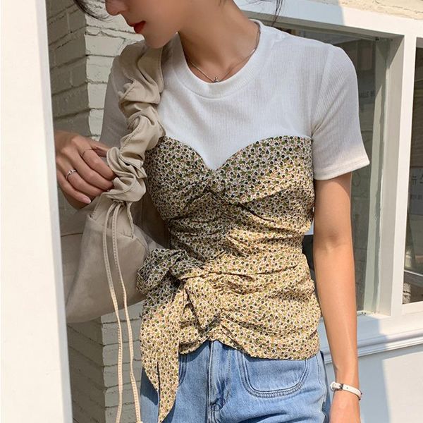 women's t-shirt tvvovvin 2021 korean fashion printed o-neck stitching bandage short sleeve fake two piece female c319 xfyn, White
women's t-shirt tvvovvin 2021 korean fashion printed o-neck stitching bandage short sleeve fake two piece female c319 xfyn, White