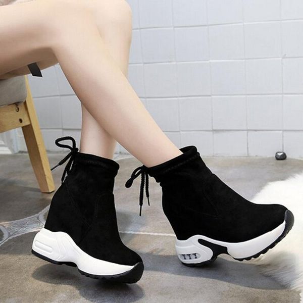 boots women's casual sports snow muffin platform keep warm suede mid-calf shoe wedges shoes lace-up short boot chaussures femme, Black
boots women's casual sports snow muffin platform keep warm suede mid-calf shoe wedges shoes lace-up short boot chaussures femme, Black