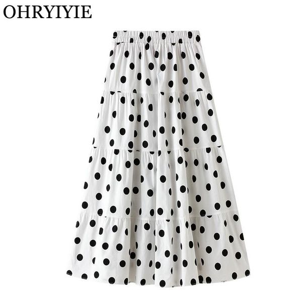 black white fashion korean elegant polka dot a-line skirt women 2021 high waist midi long female sun school skirts
black white fashion korean elegant polka dot a-line skirt women 2021 high waist midi long female sun school skirts