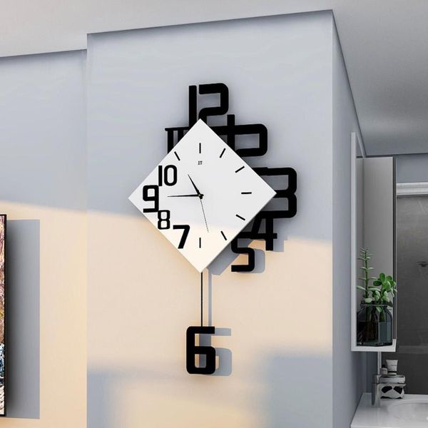 wall clocks silent quartz swing hanging clock nordic design swinger watch living room home decor