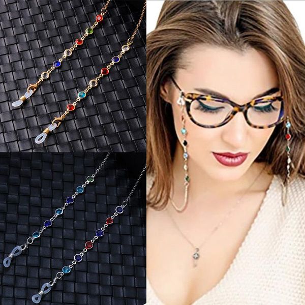 sunglasses frames color crystal metal ladies glasses chain reading anti-lost lanyard accessories, Silver
sunglasses frames color crystal metal ladies glasses chain reading anti-lost lanyard accessories, Silver