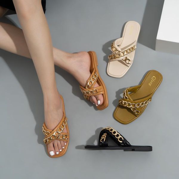 slippers rivet shoes woman 2021 soft comfort flat rubber slides fabric basic metal decoration pu, Black
slippers rivet shoes woman 2021 soft comfort flat rubber slides fabric basic metal decoration pu, Black