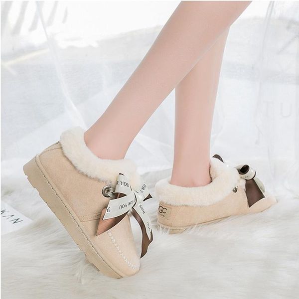boots 2021 women winter cotton shoes ladies bowknot plush warm snow casual solid color flat short furry zapatos mujer, Black
boots 2021 women winter cotton shoes ladies bowknot plush warm snow casual solid color flat short furry zapatos mujer, Black
