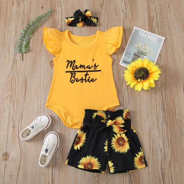 born baby girl 3pcs romper set, letter printed sleeve triangle bodysuit with high waist shorts and headband clothing sets, White
born baby girl 3pcs romper set, letter printed sleeve triangle bodysuit with high waist shorts and headband clothing sets, White