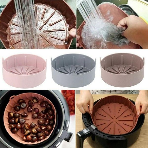 pans air fryer silicone pot multifunctional fryers accessories bread fried chicken pizza non stick baking basket tray
pans air fryer silicone pot multifunctional fryers accessories bread fried chicken pizza non stick baking basket tray