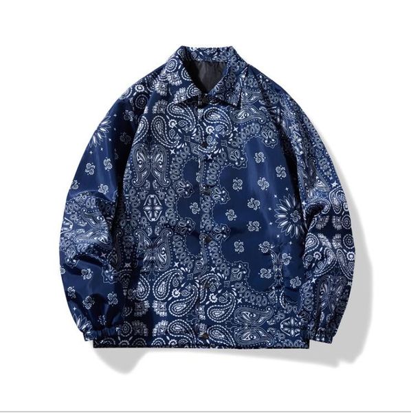 spring and autumn tide shirt collar brand men's jacket retro cashew flower couple baseball uniform kj007, Black;brown
spring and autumn tide shirt collar brand men's jacket retro cashew flower couple baseball uniform kj007, Black;brown