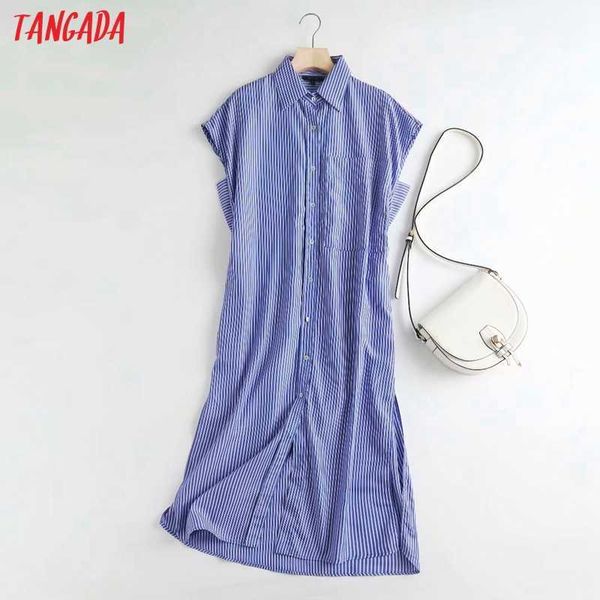 tangada summer women blue striped print french style oversized dress ladies sundress 4c121 210609, Black;gray
tangada summer women blue striped print french style oversized dress ladies sundress 4c121 210609, Black;gray