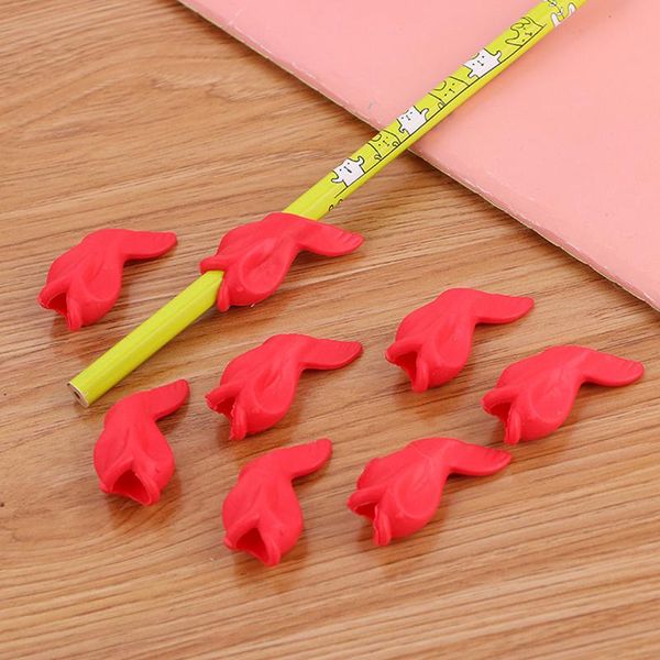 refills 10pcs creative children pencil stand correction holding grip writing posture tool fish school supplies, Black;red
refills 10pcs creative children pencil stand correction holding grip writing posture tool fish school supplies, Black;red