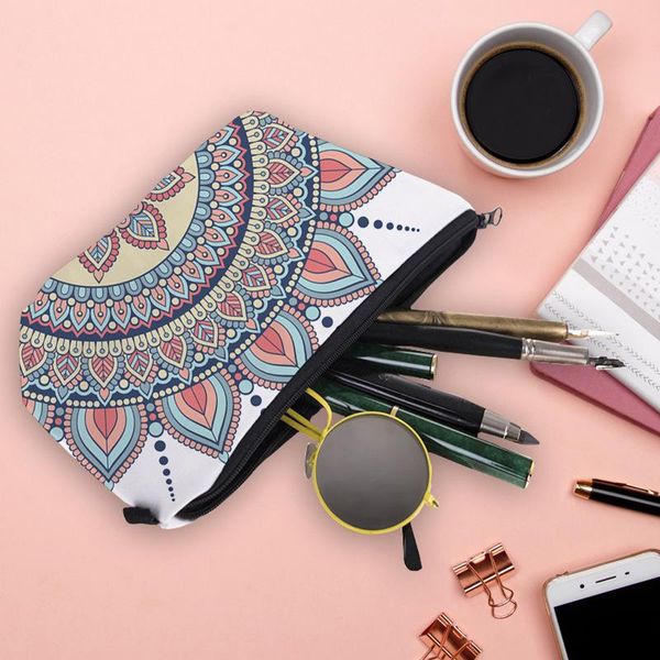 cosmetic bags & cases warecolor art plant floral makeup bag with print pattern sun moon organizer travel pouch women's mandala
cosmetic bags & cases warecolor art plant floral makeup bag with print pattern sun moon organizer travel pouch women's mandala