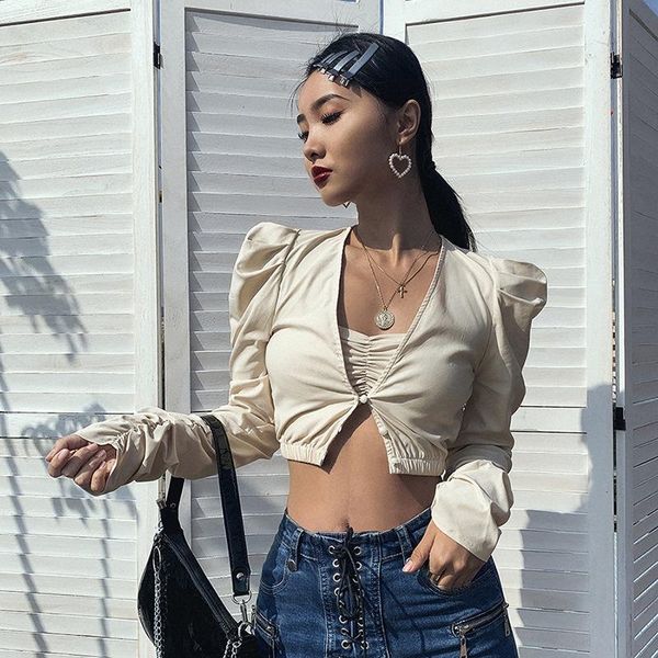 women's t-shirt 2021 spring summer fashion long sleeve casual tees office ladies street elegant tube crop women two piece, White
women's t-shirt 2021 spring summer fashion long sleeve casual tees office ladies street elegant tube crop women two piece, White