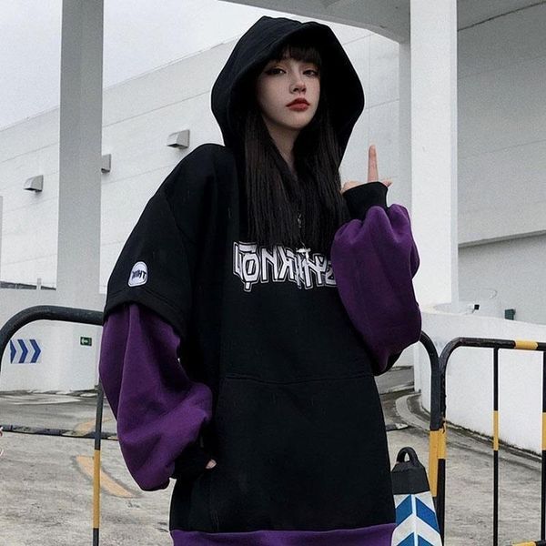 women's hoodies & sweatshirts qweek harajuku oversized women autumn 2021 korean fashion style streetwear hooded vintage kpop clothes, Black
women's hoodies & sweatshirts qweek harajuku oversized women autumn 2021 korean fashion style streetwear hooded vintage kpop clothes, Black