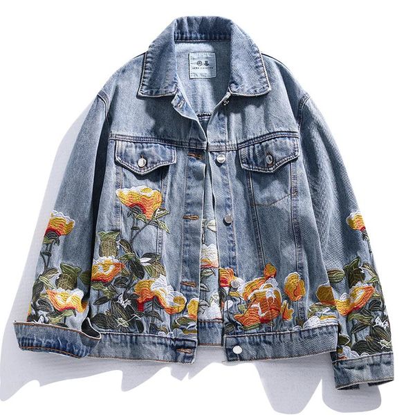 women's jackets heavy work embroidery flowers jeans jacket women outerwear spring autumn korean female loose long sleeve short denim, Black;brown
women's jackets heavy work embroidery flowers jeans jacket women outerwear spring autumn korean female loose long sleeve short denim, Black;brown
