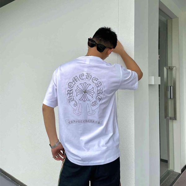 chh 2021 new spring summer couple leather matching drill reflective embossed round neck short sleeve t-shirt for men and women, White;black
chh 2021 new spring summer couple leather matching drill reflective embossed round neck short sleeve t-shirt for men and women, White;black
