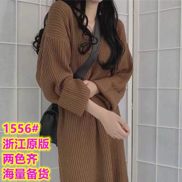 women's sweaters winter style lazy mid-length sweater dress over-the-knee vintage one-piece, White;black
women's sweaters winter style lazy mid-length sweater dress over-the-knee vintage one-piece, White;black