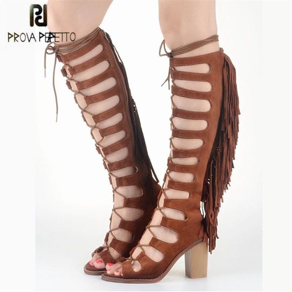 prova perfetto suede lace up tassels women gladiator sandals hollow out chunky high heel summer boots fringed knee, Black
prova perfetto suede lace up tassels women gladiator sandals hollow out chunky high heel summer boots fringed knee, Black