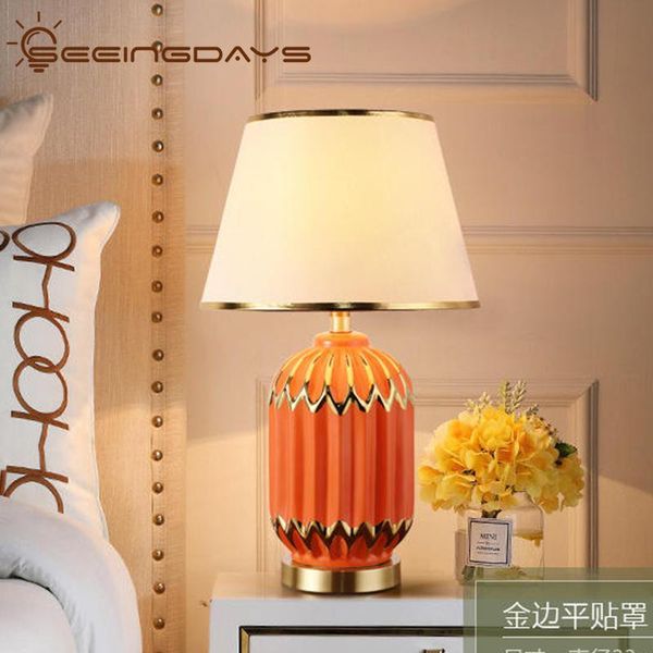 table lamps gold foil light luxury simple ceramic lamp sample room living bedroom bedside home decor
table lamps gold foil light luxury simple ceramic lamp sample room living bedroom bedside home decor