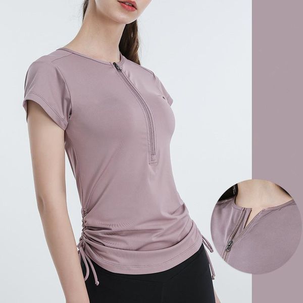 yoga outfit women tracksuit zipper drawstring sports short sleeve t-shirt solid color quick dry fitness sportswear athletic clothes
yoga outfit women tracksuit zipper drawstring sports short sleeve t-shirt solid color quick dry fitness sportswear athletic clothes