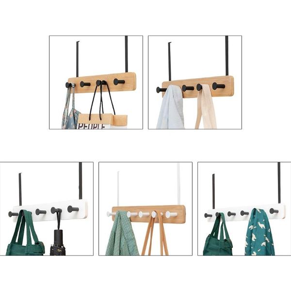hooks & rails wooden over the door hanger 4/5/6 hook heavy duty coat rack for bag towel hat robes scarves storage bedroom decor
hooks & rails wooden over the door hanger 4/5/6 hook heavy duty coat rack for bag towel hat robes scarves storage bedroom decor