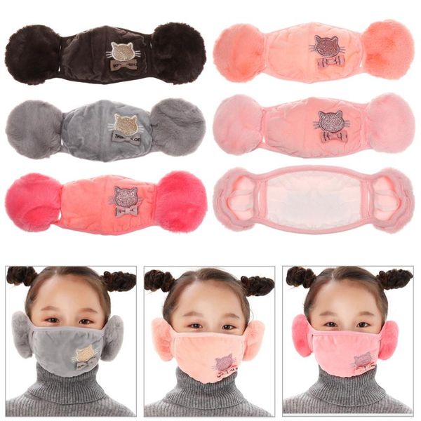 berets kids winter plush earmuffs children 2 in 1 ear-cap student cartoon cat earflap outdoor warm keep ear muffs, Blue;gray
berets kids winter plush earmuffs children 2 in 1 ear-cap student cartoon cat earflap outdoor warm keep ear muffs, Blue;gray