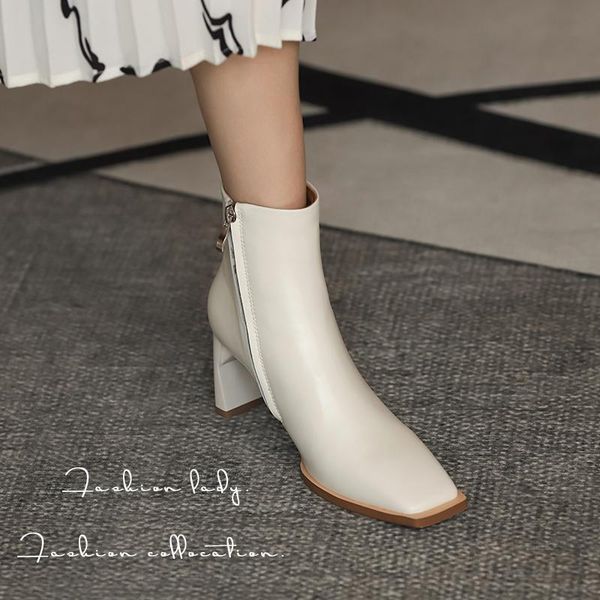boots may niamh 2021 fashion ankle square toe stone pattern genuine leather zipper woman autumn handmade high heels shoes a037, Black
boots may niamh 2021 fashion ankle square toe stone pattern genuine leather zipper woman autumn handmade high heels shoes a037, Black