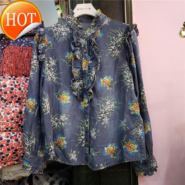 women's vests european denim shirt for winter 2021 printed crew neck with long sleeves a slim look, Black;white
women's vests european denim shirt for winter 2021 printed crew neck with long sleeves a slim look, Black;white