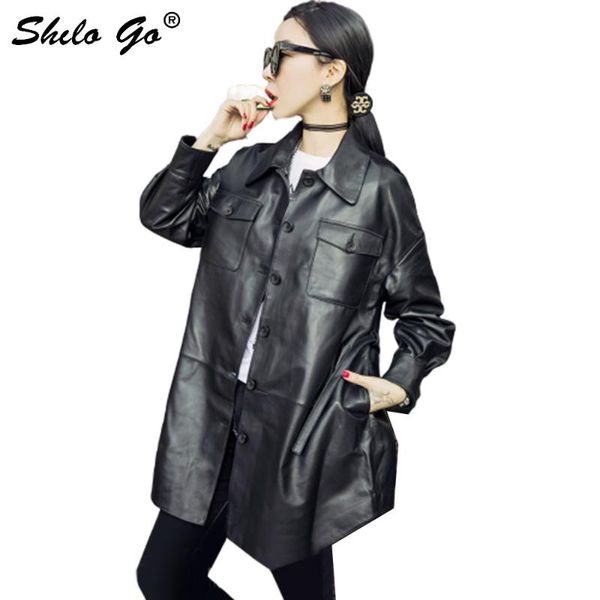 women's jackets leather jacket womens spring fashion sheepskin genuine coat lapel collar single breasted front pocket casual, Black;brown
women's jackets leather jacket womens spring fashion sheepskin genuine coat lapel collar single breasted front pocket casual, Black;brown