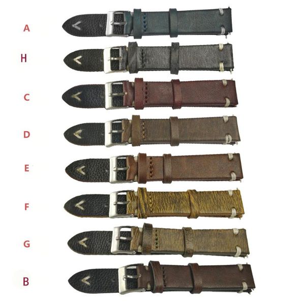 watch bands 18 20 22 24mm genuine leather band men's wristwatch strap clasp bracelet handmade textured cowhide watchband, Black;brown
watch bands 18 20 22 24mm genuine leather band men's wristwatch strap clasp bracelet handmade textured cowhide watchband, Black;brown