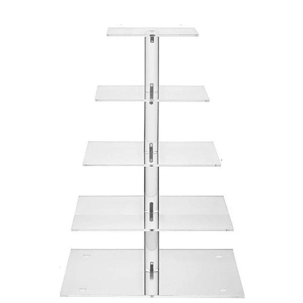 other bakeware 5tier level cupcake stand dessert tower clear acrylic display cake afternoon tea plate home table shelf
other bakeware 5tier level cupcake stand dessert tower clear acrylic display cake afternoon tea plate home table shelf