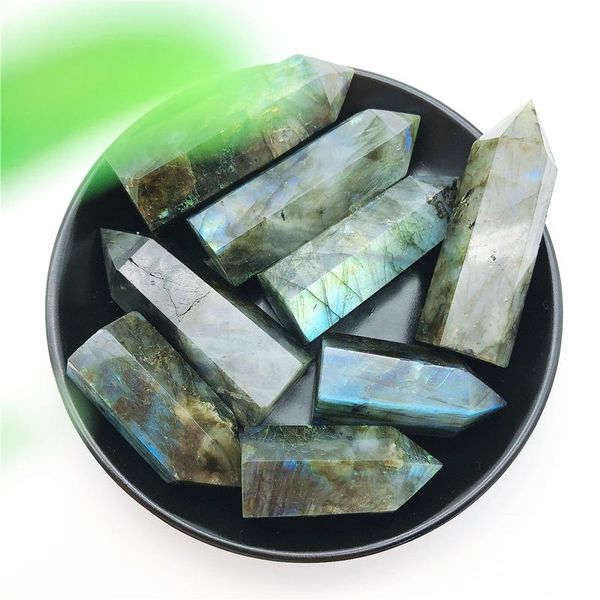 decorative objects & figurines 1pc natural crystal labradorite hexagonal column point mineral ornament healing wand home decor diy gift deco
decorative objects & figurines 1pc natural crystal labradorite hexagonal column point mineral ornament healing wand home decor diy gift deco