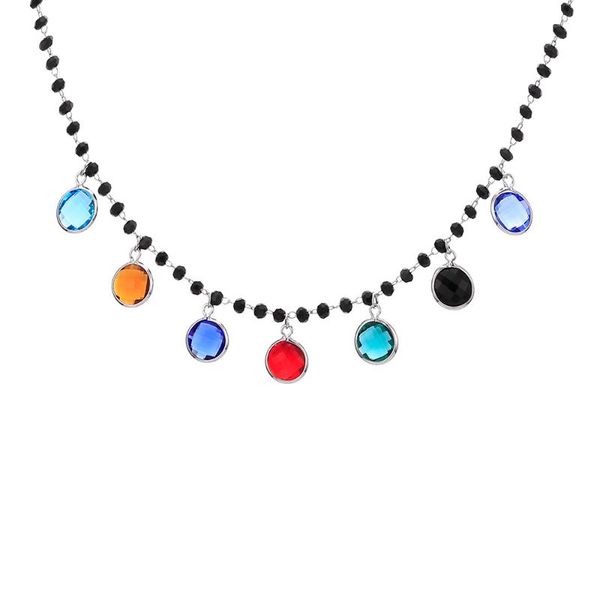 pendant necklaces bohemia style black crystal beads birthstone necklace for women stainless steel colourfully adjustable 2021, Silver
pendant necklaces bohemia style black crystal beads birthstone necklace for women stainless steel colourfully adjustable 2021, Silver