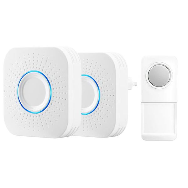 doorbells wireless doorbell waterproof remote smart door bell battery 1 button 2 receiver 58 ringtones volume adjustable
doorbells wireless doorbell waterproof remote smart door bell battery 1 button 2 receiver 58 ringtones volume adjustable