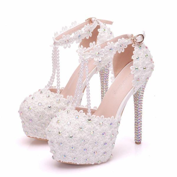 sandals white flowers pearl tassel bridal super high heels fine heel slender lace wedding shoes platform sandals, Black
sandals white flowers pearl tassel bridal super high heels fine heel slender lace wedding shoes platform sandals, Black