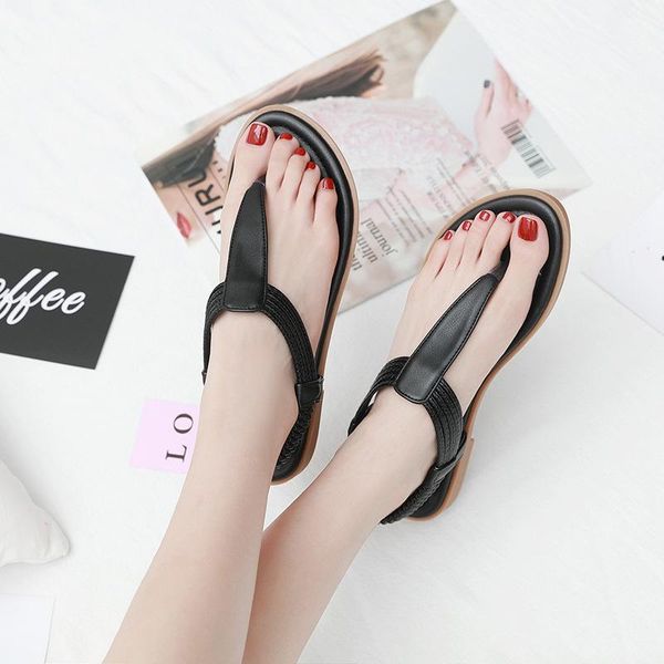 sandals 2021 simple and versatile national style flat women's summer clip toe roman shoes holiday soft soles, Black
sandals 2021 simple and versatile national style flat women's summer clip toe roman shoes holiday soft soles, Black