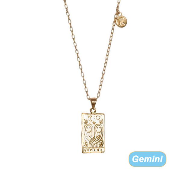 2021 ladi twee zodiac necklace charming necklace stainls steel custom small square gold pendant, Silver
2021 ladi twee zodiac necklace charming necklace stainls steel custom small square gold pendant, Silver
