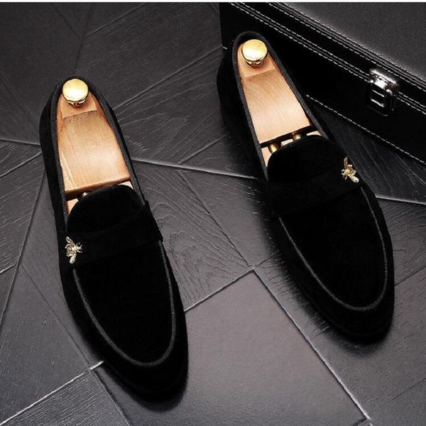 men's luxury designer suede metal bees business shoes male wedding dress prom homecoming oxford size 38-44 1a43, Black
men's luxury designer suede metal bees business shoes male wedding dress prom homecoming oxford size 38-44 1a43, Black