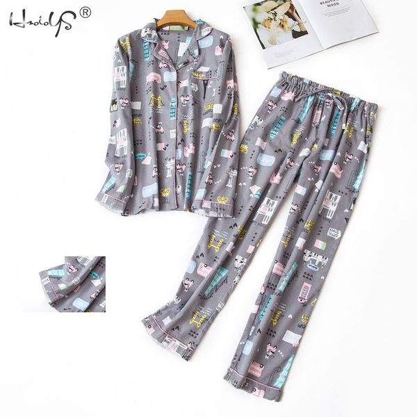 autumn winter long sleeve pajamas sets women's cotton cartoon sleepwear cute cat pyjama suit femme casual homewear 2 piece set 210326, Black;red
autumn winter long sleeve pajamas sets women's cotton cartoon sleepwear cute cat pyjama suit femme casual homewear 2 piece set 210326, Black;red