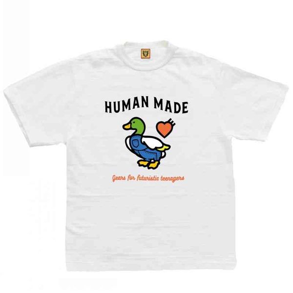 white human made t-shirt men women short sleeve duck print op ees ee summer style, White;black
white human made t-shirt men women short sleeve duck print op ees ee summer style, White;black