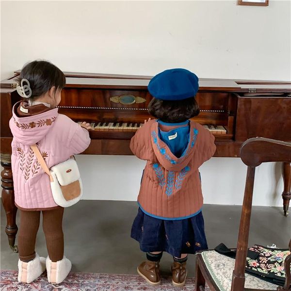 down coat 2021 winter korean girls cotton-padded jacket treasure embroidery plus velvet padded retro embroidered cotton, Blue;gray
down coat 2021 winter korean girls cotton-padded jacket treasure embroidery plus velvet padded retro embroidered cotton, Blue;gray