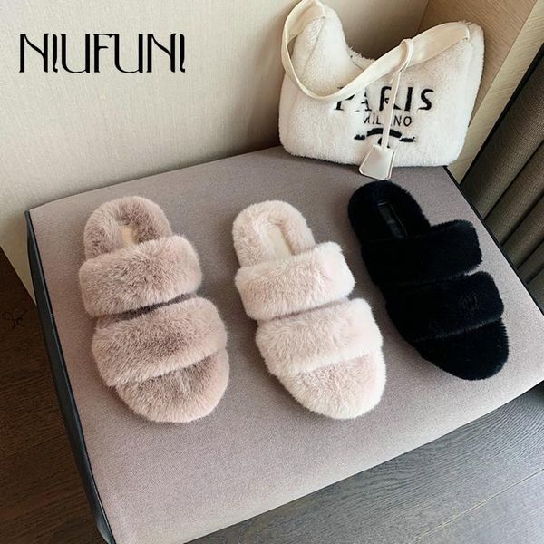 slippers autumn winter flat fur women casual outdoor cotton open toe hollow wool soft slip-on slides simple furry shoes, Black
slippers autumn winter flat fur women casual outdoor cotton open toe hollow wool soft slip-on slides simple furry shoes, Black