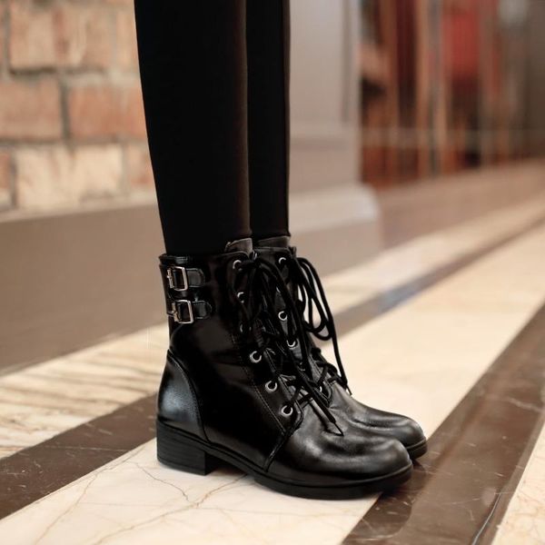 boots oversized women shoes ankle for ladies woman winter cross strap buckle round head, Black
boots oversized women shoes ankle for ladies woman winter cross strap buckle round head, Black