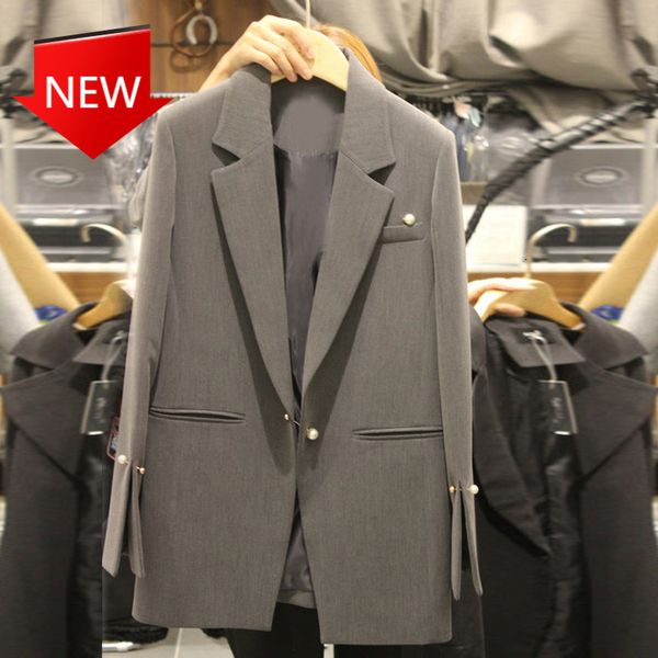 suits lady's suit outerwear thin, casual, gray jackets winter sleeve female blazers, White;black
suits lady's suit outerwear thin, casual, gray jackets winter sleeve female blazers, White;black