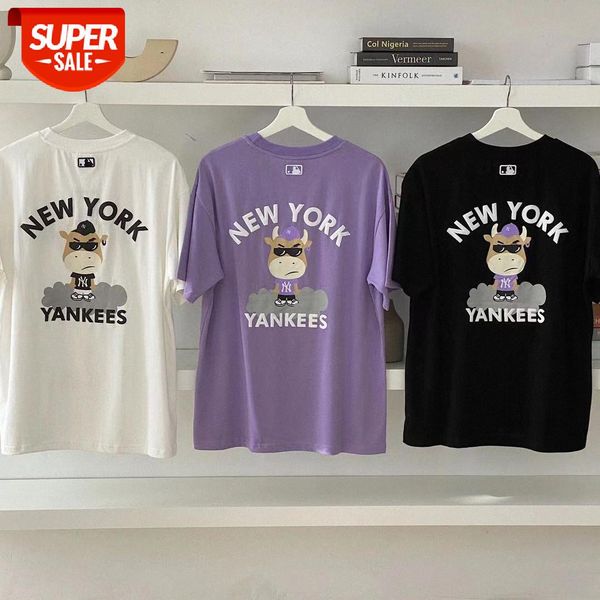quality ny cow limited bully print loose short sleeves #ta4p, White;black 
quality ny cow limited bully print loose short sleeves #ta4p, White;black