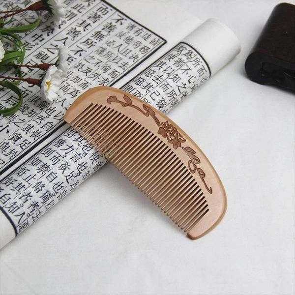 hair brushes exquisite lady woodworking carved wooden comb anti-static portable massage scalp care, Silver
hair brushes exquisite lady woodworking carved wooden comb anti-static portable massage scalp care, Silver