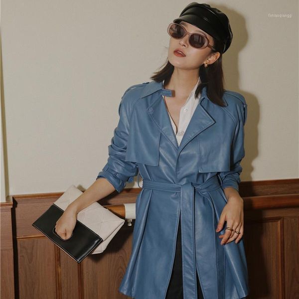 women's jackets lanmrem 2021 autumn turn-down collar soft pu leather spliced blue color jacket with waist belt wk38505l, Black;brown
women's jackets lanmrem 2021 autumn turn-down collar soft pu leather spliced blue color jacket with waist belt wk38505l, Black;brown