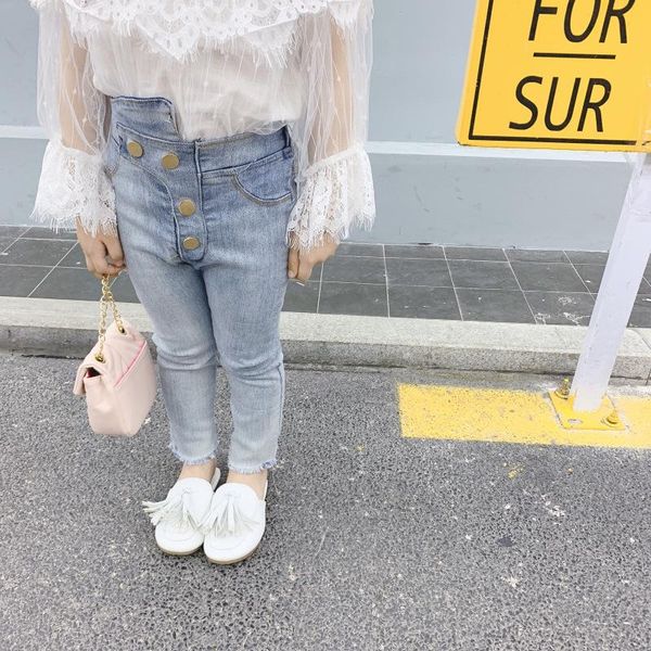 3-7 years girls spring autumn fashion jeans pant baby kids children denim trousers, Blue
3-7 years girls spring autumn fashion jeans pant baby kids children denim trousers, Blue