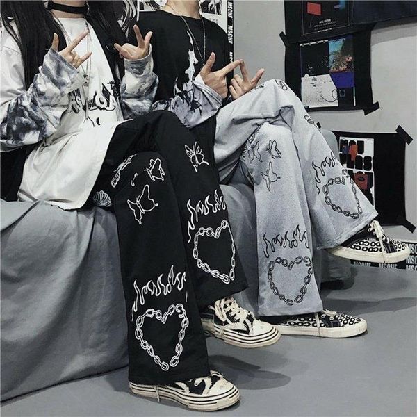 women's pants & capris grunge women streetwear gothic wide leg trousers casual hip-hop y2k harajuku femme pantalon vintage dark pant ae, Black;white
women's pants & capris grunge women streetwear gothic wide leg trousers casual hip-hop y2k harajuku femme pantalon vintage dark pant ae, Black;white