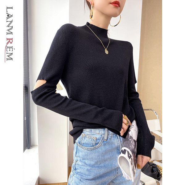 autumn and winter stand collar long-sleeved hollow out streetwear all-match black color sweater for women 2a3145 210507, White;black
autumn and winter stand collar long-sleeved hollow out streetwear all-match black color sweater for women 2a3145 210507, White;black