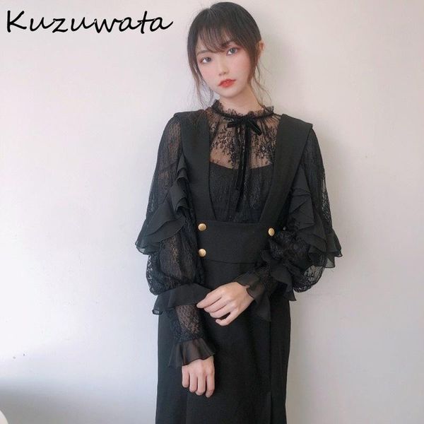 casual dresses 2021 high waist strap dress lace lantern long sleeve patchwork women spring autumn slim fit vestidos, Black;gray
casual dresses 2021 high waist strap dress lace lantern long sleeve patchwork women spring autumn slim fit vestidos, Black;gray